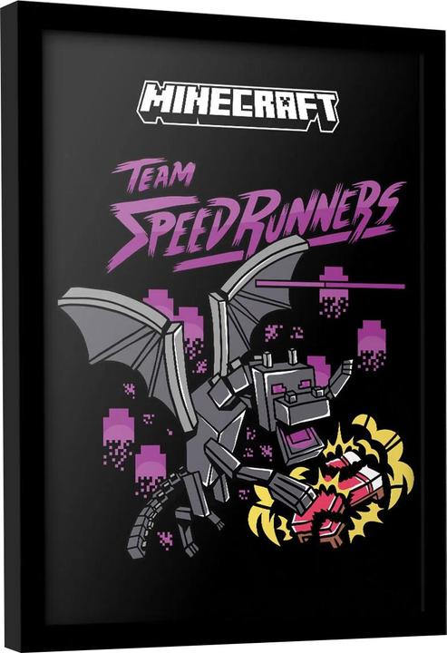 Produktbild Minecraft Gerahmtes Poster Team Speedrunners bedruckt