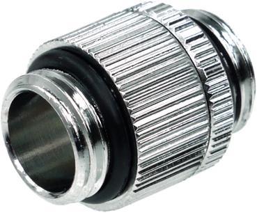 Alphacool HF Doppelnippel G1/4 AG auf G1/4 AG drehbar Chrome