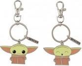 NoName THE MANDALORIAN - Grogu - Set de 2 Portes-Clé BFF en Métal