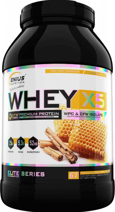 Image du produit Genius Nutrition Whey-X5 (Miel à la vanille, 1 pcs, 2000 g)