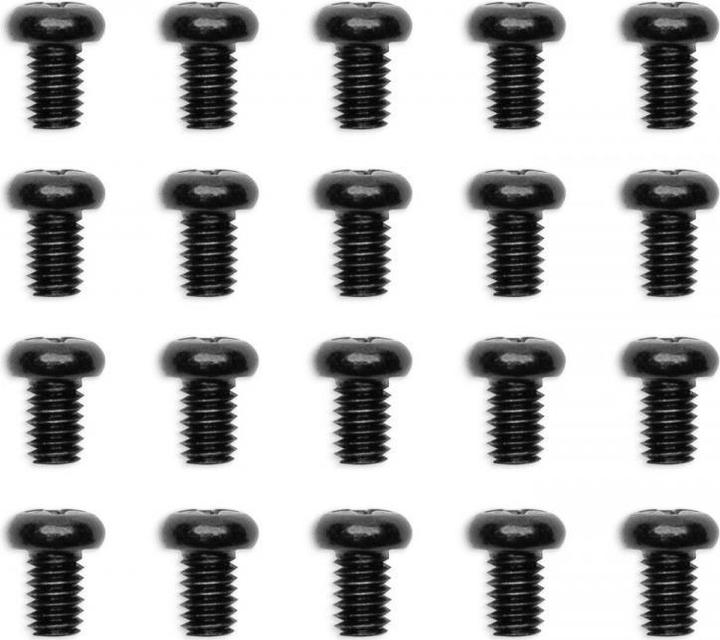 Produktbild EKWB EK-Loop Phillips Head Screw Set M4 x 6 mm, 20 Stück - schwarz