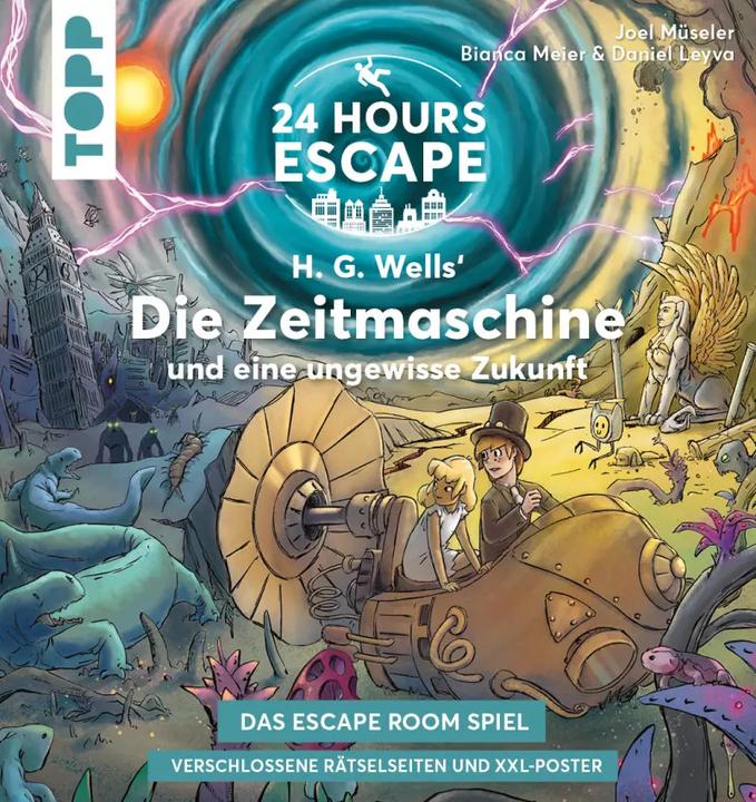 Actual product image 24 HOURS ESCAPE - The Escape Room Game - The Time Machine (German)