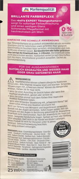 Produktbild Réell‘e Expert EXPERT Tönungsshampoo Kühles Grau 9.11 (Kühles Grau 9.11)