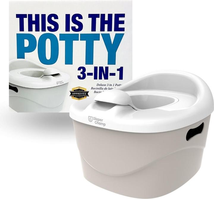 Diaper Champ PottyChamp - 3in1 - Töpfchen, WC-Sitz & Schemel