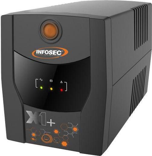 Image du produit Infosec UPS X1 1000 VA (500 VA, 1000 W, Line-interactive Onduleur)
