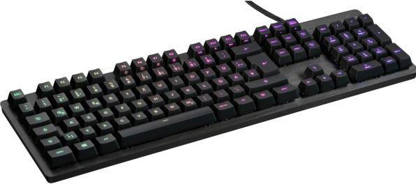 Actual product image Logitech G Mechanical gaming keyboard G512 with cable, USB 2.0, QWERTZ, carbon fibre, RGB (DE, Cable)