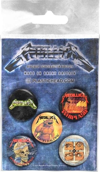Metallica Logo AnsteckerSet The Singles 5erPack