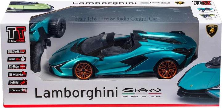 Produktbild Toymax Auto Lamborghini Sian mit Licht, Türkis, 1:16
