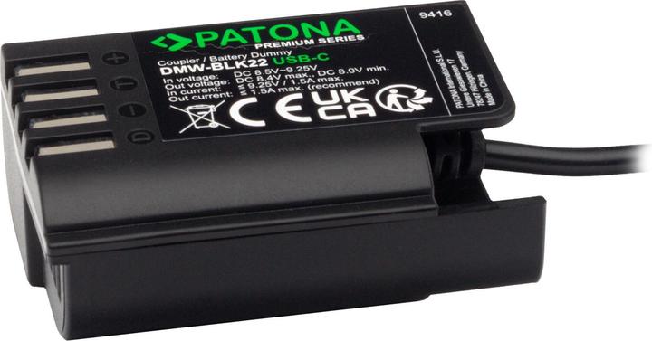 Produktbild Patona USB-C Input Akku-Adapter BLK-22 (Kamera Akku)