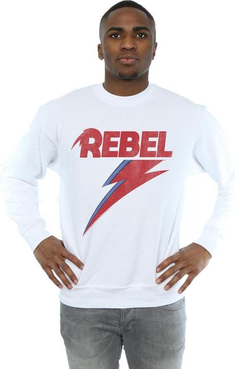 Immagine prodotto David Bowie Distressed Rebel Felpa Uomo (4XL)