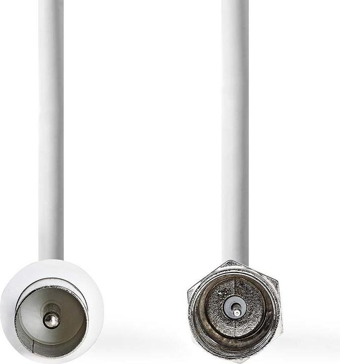 Produktbild Nedis Satelliten- und Antennenkabel | F Stecker | IEC (Coax) Stecker | Vernickelt | 75 Ohm | Doppelt (75 dB, Antennenkabel)