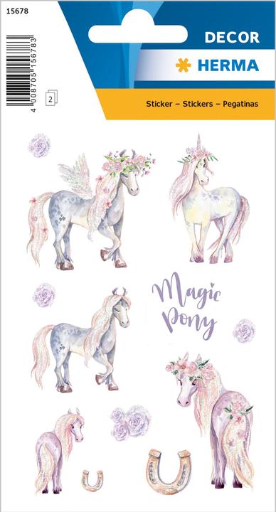 Actual product image HERMA Sticker unicorn