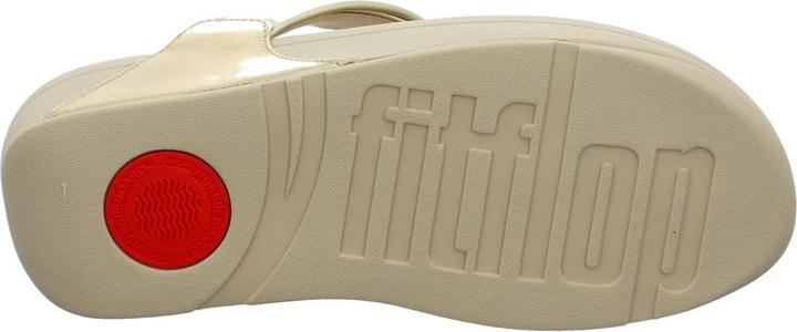 Actual product image Fitflop Lulu Padded Knot Metallic Leather Toe Post Sandal (41)