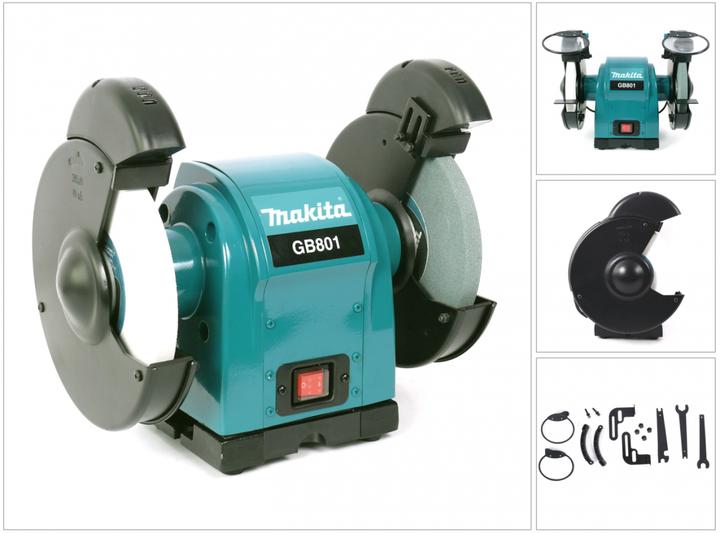 Actual product image Makita GB801 (Bench grinder, 550 W)