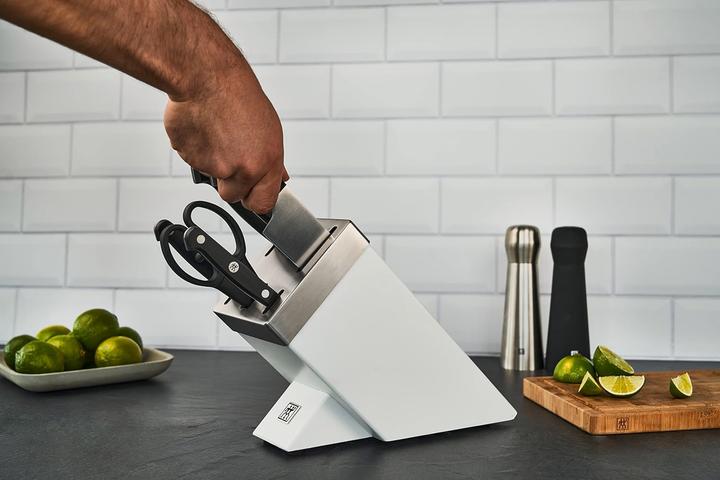 Produktbild Zwilling 1002454 Gourmet Selbstschärfender Messerblock 7 teilig weiss