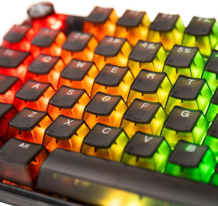 Produktbild Ducky One 3 Aura Black Gaming Tastatur, RGB LED - Gateron Baby Kangaroo (US) (Eng. Int., Kabelgebunden)