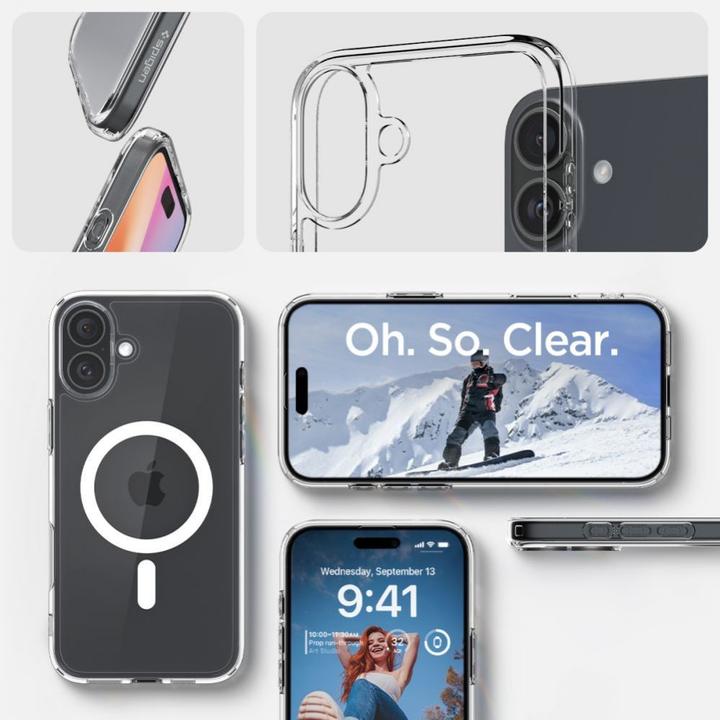 Image du produit Spigen Ultra Hybrid MAG iPhone 16 Plus Max 6,7" Magsafe biały/white ACS08075 (Apple iPhone 16 Plus)