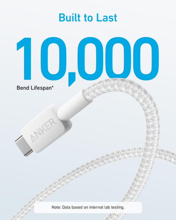 Actual product image Anker CABLE 322 USB-A A USB-C 0,9M BLANCO (0.90 m)