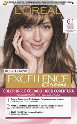 L'Oréal Paris EXCELLENCE Creme tinte #6,1 rubio oscuro ceniza (#6,1 rubio oscuro ceniza)