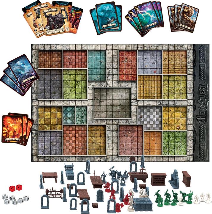 Immagine prodotto Hasbro Gaming HASD0048 - HeroQuest - Brettspiel, für 2-5 Spieler, ab 14 Jahren (DE-Ausgabe) (Tedesco)