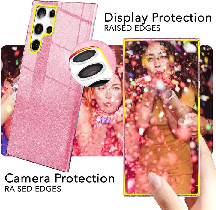 Immagine prodotto Nalia Copertina ibrida glitterata (Samsung Galaxy S24 Ultra)