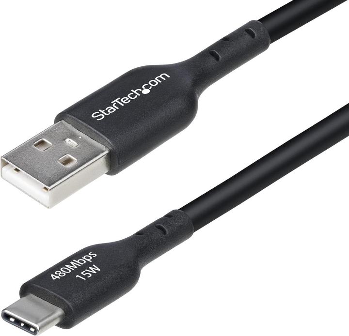 Actual product image StarTech Cable USB-A to USB-C 4m Black (4 m, USB 2.0, 15 W)