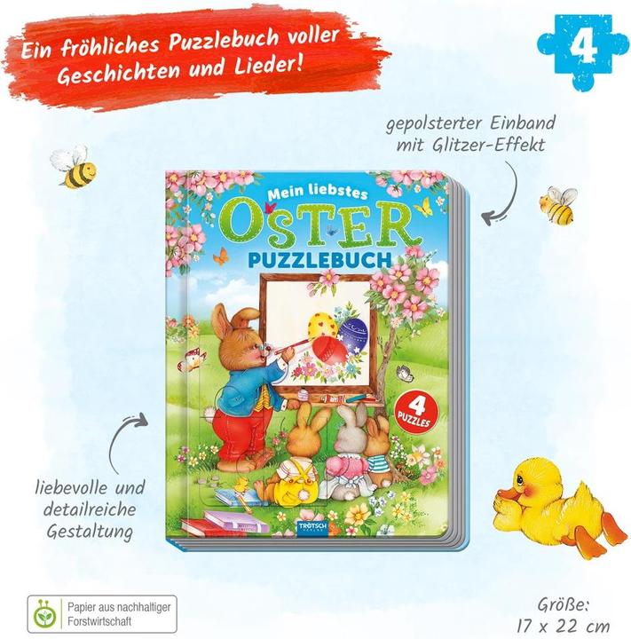 Produktbild Mein liebstes Oster-Puzzlebuch (Deutsch, Trötsch Verlag GmbH & Co. KG, 2024)
