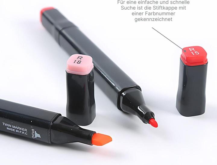 Produktbild Hermex Doppelspitz-Filzstifte (Mehrfarbig, 6 mm, 262 x)