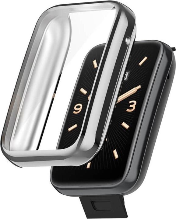 Produktbild Cover-Discount Xiaomi Mi Band 7 Pro - Gummi Schutz Case silber