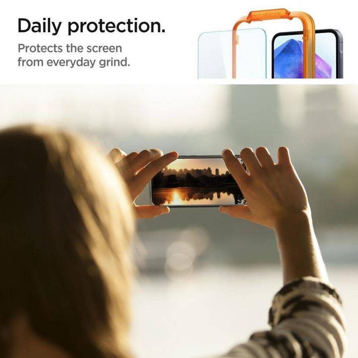 Actual product image Spigen ALM Glas.Tr Sam A55 5G 2szt. szkło hartowane AGL07775 (2 Piece, Samsung Galaxy A55)