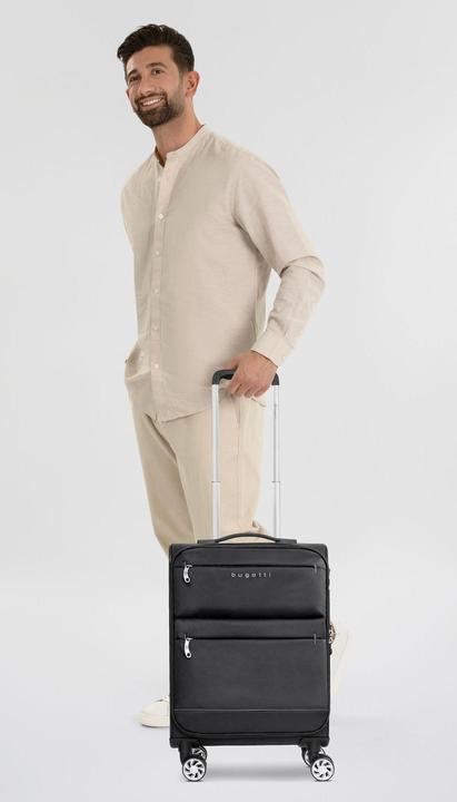 Produktbild Bugatti Go Light Soft 4 Rollen Kabinentrolley S 52.5 cm (36 l, Handgepäck (bis 50l))