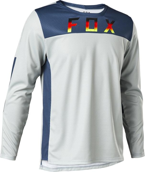 Fox Jersey 22 Yth Defend Ls Se Grey Ym (M)