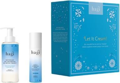 Hagi Hagiset Let It Cream Aqua Zone Moisturizing Day Cream 50ml und Gel-Gel Face Wash 150ml (Gel, 150 ml)