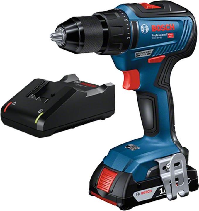 Actual product image DIY Combo Kit 18V kit: GSB + GWS, 2 x GBA 18V 4.0Ah batteries, quick charger, bag