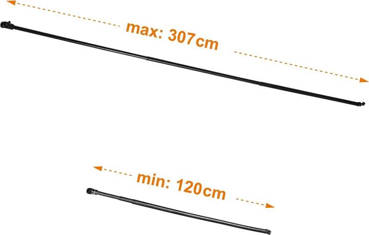 Immagine prodotto Walimex Asta di sfondo del telescopio (3 cm, 307 cm)