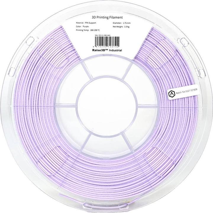 Raise3D Filament Industrial PPA Support 1.0kg 1.75mm (PP, 1.75 mm, 1000 g, Violett)