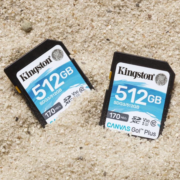 Image du produit Kingston Canvas Go! Plus (512 Go, SDXC, U3, UHS-I)