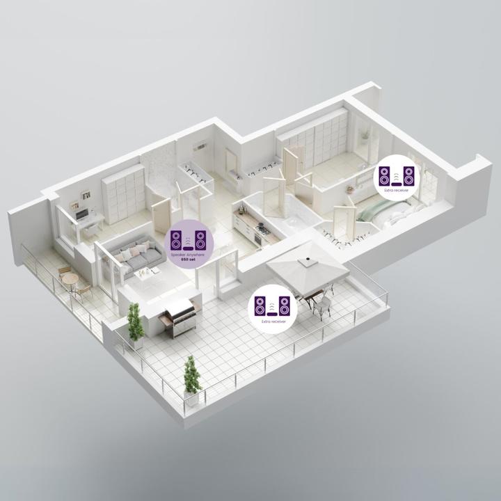 Actual product image Marmitek - Speaker Anywhere 650 - Wireless speakers connection (30 m)