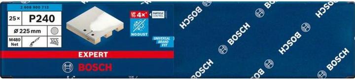 Produktbild Bosch Professional Zubehör EXPERT M480 Schleifnetz für Trockenbauschleifer, 225 mm, G 240, 25-tlg. (240)
