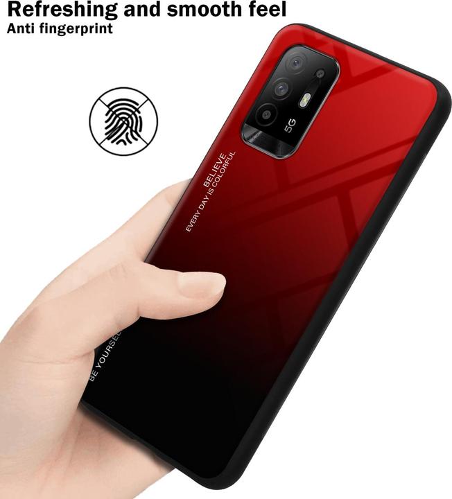 Produktbild Cadorabo TPU 2 Farben Glas Hülle (Oppo A94 5G)