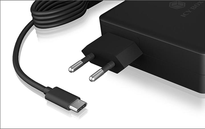 Icy Box IB-PS101-PD Universal Notebook Netzteil USB-C 90W 1,8m Kabel (90 W)