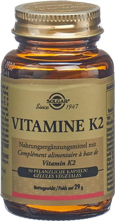 Produktbild Solgar Vitamine K2 (neu) Kaps (50 Stück, Kapseln, 138 g)