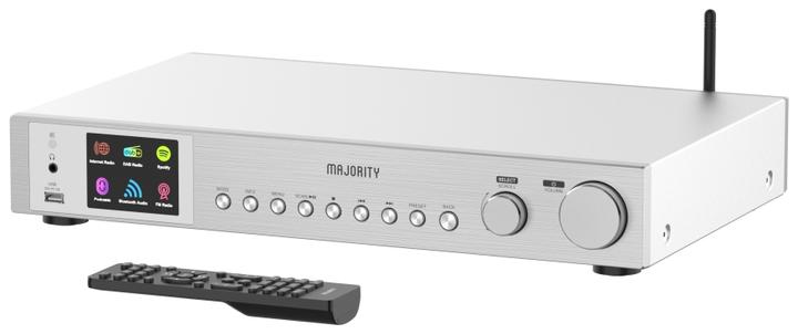 Actual product image Majority Fitzwilliam 3 Silver (Web radio, DAB+, FM, Bluetooth, Wi-Fi)