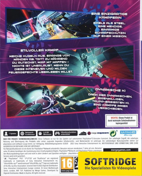 Actual product image Wild River Games Severed Steel (PS5, DE)