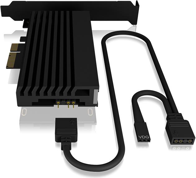 Produktbild Icy Box ARGB PCIe IcyBox Erweiterungskarte für eine M.2 NVMe SSD