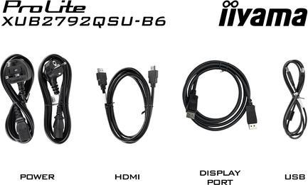 Actual product image iiyama ProLite XUB2792QSU-B5 (2560 x 1440 pixels, 27")
