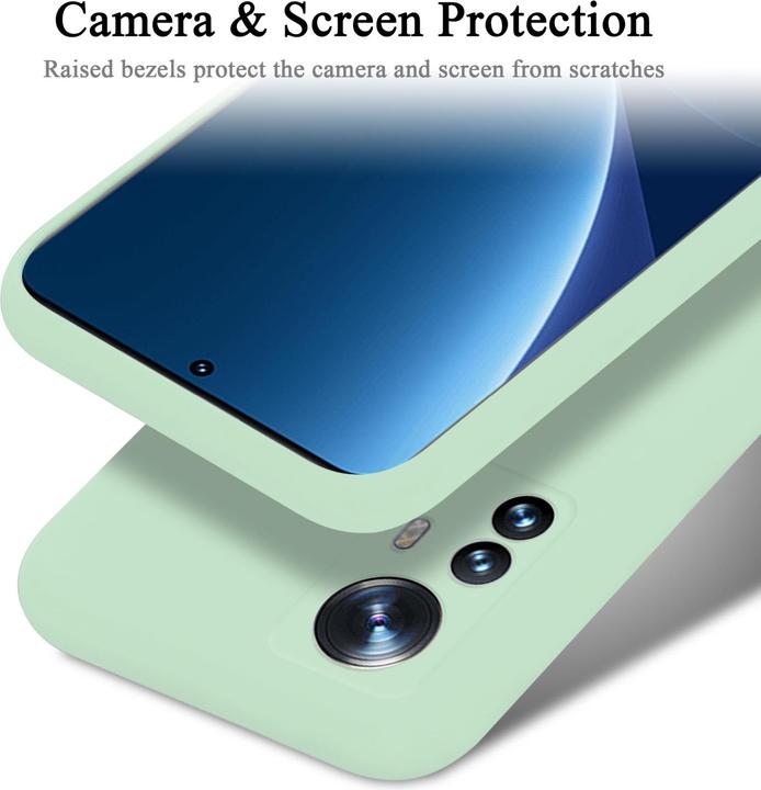 Actual product image Cadorabo TPU Liquid Silicone Case Cover for Xiaomi 12 PRO (Realme 12 Pro+)