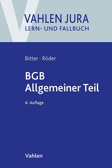 Produktbild BGB Allgemeiner Teil (Deutsch, Sebastian Röder, Georg Bitter, 2024)
