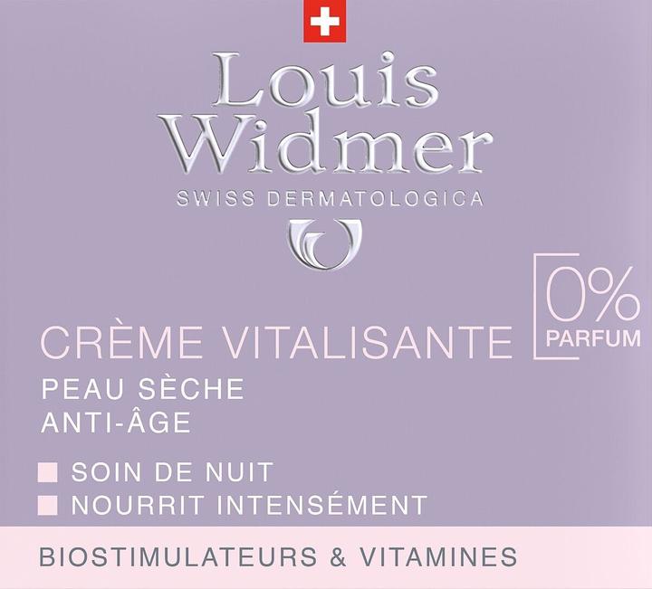 Image du produit Louis Widmer Crème Vitalisante non parfumée (50 ml, Crème de nuit)