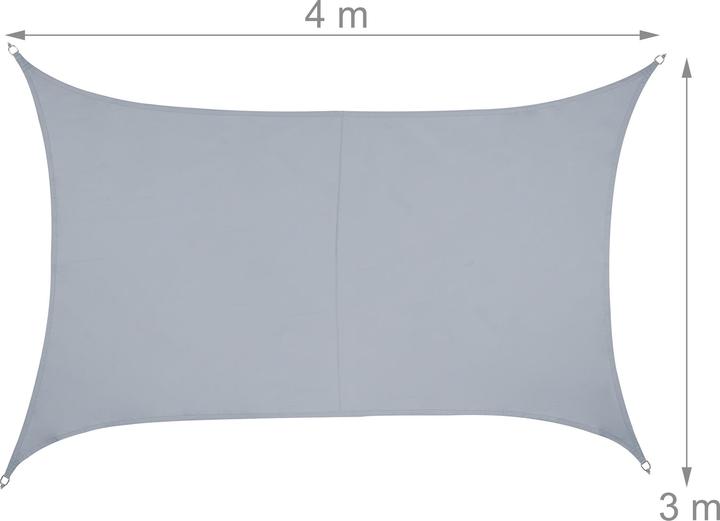 Actual product image Relaxdays Sonnensegel (300 x 400 x 0.1 cm)